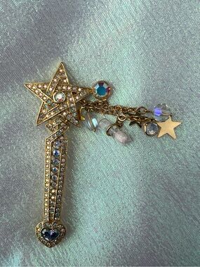 Vintage Kirk’s Folly Godmother Star Wand Brooch